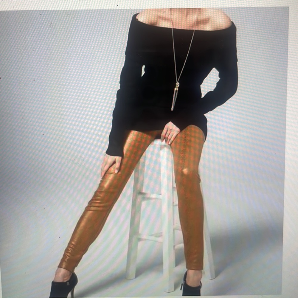 WHBM Faux suede snake print Size 4